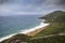 View to the eastern part of Saint Kitts island and to Nevis