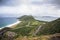 View to the eastern part of Saint Kitts island and to Nevis