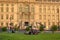 View to the facade of the city palace in the center of Berlin. There, a historic building will be built according to modern standa