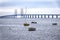 View to the famous Oresund Bridge between Sweden and Denmark