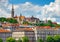 View to fishermans bastion in Budapest city