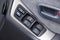 View to the gray interior of Toyota Harrier or Lexus RX300 with dashboard, door panel with window anÐ² lock adjust buttons