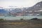 View to the harbor of Longyearbyen, Norway.