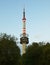 View to highest concrete transmitter tower as a unique piece of architecture in Europe, Czech Republic