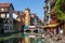 View to the historic centre of Annecy town, France