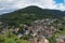 View to Hornberg and its castle in germany