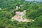 View to the hotels buildings in tropical forest in Quepos, Costa Rica.