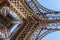 View to the inside of Eiffel Tower