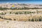 View to Jerusalem old city temple mount and the ancient Jewish cemetery in Olive mountain, Israel