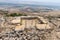 View to the Jordan Valley from the ruins of the great Hospitaller fortress - Belvoir - Jordan Star - located on a hill above the