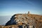 view to Kaiserstein and sea of clouds on mountain peak