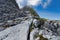 View to Kanin mountain in Slovenia.