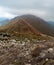 View to Klin hill from Koncista hill summit in autumn Western Tatras mountains