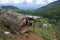 View to Kok hill tribe village and Doi Ang Khang Royal agricultural station, Chiang Mai province, Thailand.