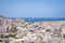 View to the main port of Mindelo on the island of Sao Vicente,