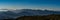 View to Mala Fatra mountains from Velky Choc hill in Chocske vrchy mountains in Slovakia