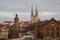 View to the medeival town Gorlitz & x28;Goerlitz& x29; in the evening