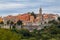 View to medieval Labin town on Istria peninsula