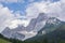 View to Monte Civetta, major mountain of the Dolomites from Santa Fosca