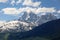 View to Mt. Ushba. Upper Svaneti. Georgia.