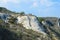 View to the natural pools and edge of the Petrified Waterfall