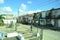 View to old dilapidated houses in poor district. Santa Clara, Cuba