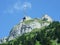 View to the peak Hoher Kasten in mountain mass Alpstein
