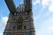 View to the pedestrian walkways of the Tower Bridge