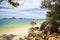 View to the Phang-Nga Bay from the Tub Kaek Beach in Krabi, Thailand