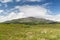 View to plain and hills at connemara in ireland