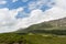 View to plain and hills at connemara in ireland