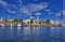 View to the port and old lighthouse in WarnemÃ¼nde, Rostock, Germany