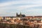 View to Prazsky Hrad from Petrinske sady in Prague