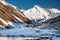 View to Pumori mount in Gokyo valley in Everest region, Nepal