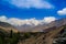 View to Rakaposhi peak, Karakorum mountains Pakistan