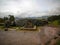 View to ruins of Qenqo or Kenko archaeological site at Cuzco, Peru