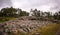 View to ruins of Qenqo or Kenko archaeological site at Cuzco, Peru