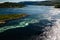 View to Saltstraumen whirlpools, Norway