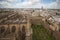 View to Seville cathedral and the city from Giralda