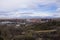 View to the shopping centers and thermal hotels in city of Afyon (Afyonkarahisar)