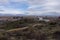 View to the shopping centers and thermal hotels in city of Afyon (Afyonkarahisar)