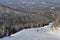 View to ski slopes at Cannon mountain