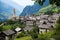 View to Soglio, one of the most beautiful villages of Switzerland