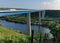 View To The Spectacular Moseltal Bridge Near Koblenz In Germany On A Beautiful Sunny Summer Day