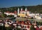 View To The St. Stephan Cathedral At The River Inn In Passau Germany On A Beautiful Sunny Autumn Day