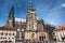 View to the St. Vitus cathedral