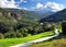 View To Stalheim In The Spectacular Mountains Of The Naeroydalen Valley