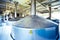 View to steel fermentation vats