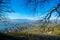 View to Stein am Rhein and the rhine river in early spring