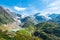 View to Steingletcher and Steinsee nearby Sustenpass in Swiss Al